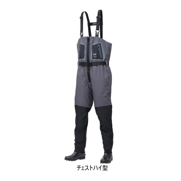 ≪\u002723年3月新商いもの！≫ ダイワ タイトフィットブレスラジアルジップウェーダー（先丸） RW-4352B-T 黒いこと S大きさ