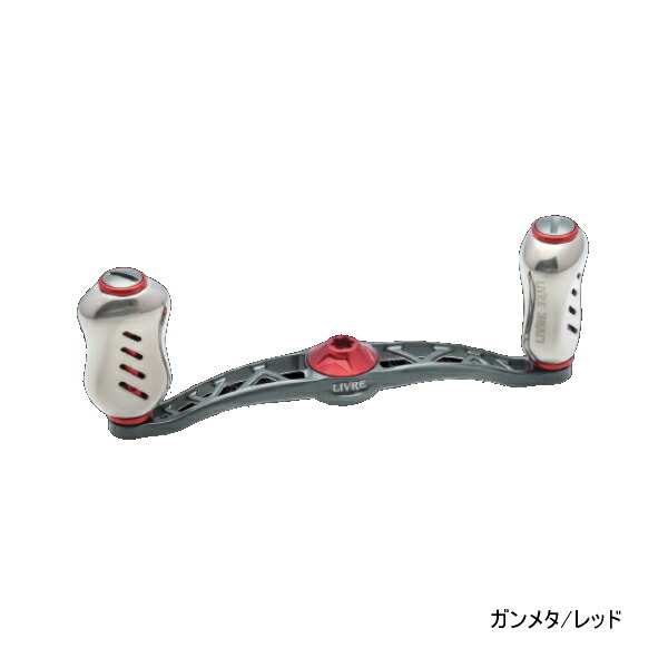 リブレ クランク フェザー 100 FLSF100-FI 左巻 シマノ用 ガンメタ/レッド 1927 【返品不可】 【小型商品】|釣具総合卸売販売 フーガショップ2