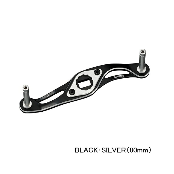 （26年5月新商品） ダイワ SLPW MC クランク ハンドル 80mm ブラック／シルバー （5月発売予定／ご予約受付中） （返品不可） （小型商品）