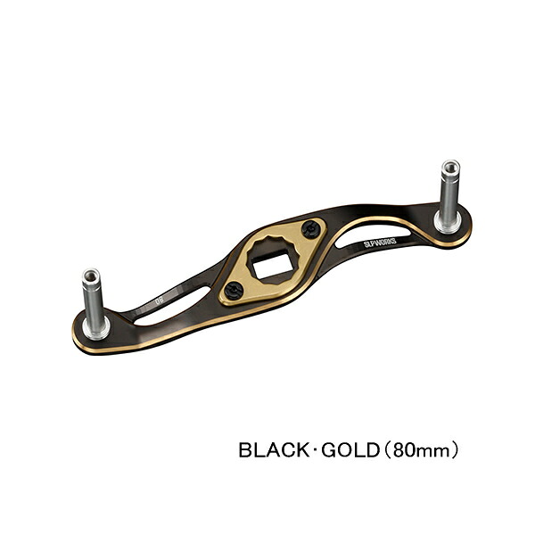 (26年5月新商品) ダイワ SLPW MC クランク ハンドル 80mm ブラック/ゴールド (5月発売予定/ご予約受付中) (返品不可) (小型商品)