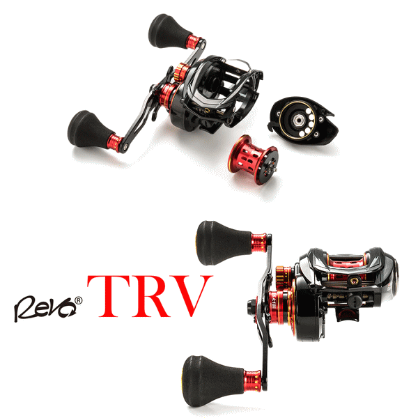 17年4月新商品 アブガルシア レボ ティーアールヴィ Revo Trv L ダイワ レボ 釣具 小型商品 釣具総合卸売販売 フーガショップ2 ロングハンドル搭載のタイラバ専用機 Revo Trv新登場
