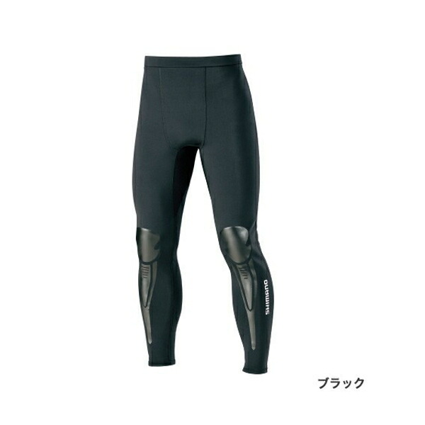 ≪'19年9月新商品!≫ シマノ ライトクロロプレン プロテクトタイツ IN-087S ブラック 2XLサイズ|釣具総合卸売販売 フーガショップ2