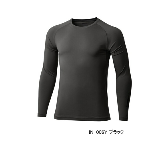 ≪'25年3月新商品！≫ シマノ サン プロテクション インナーシャツ IN-006Y ブラック Sサイズ
