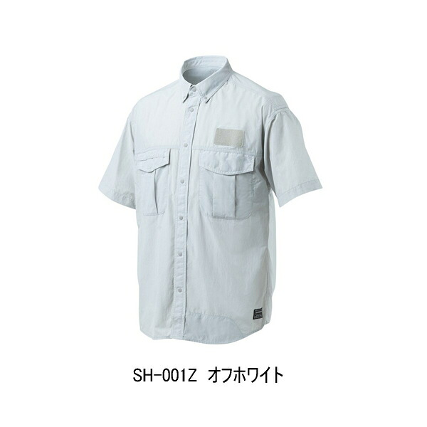 （26年3月新商いもの） シマノ フィッシングシャツ 遊撃手捩り SH-001Z 象牙色 2XL大きさ