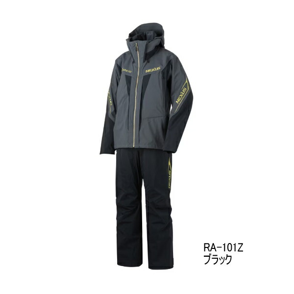 （26年3月新商いもの） シマノ ネクサス ゴアテックス レインスーツ RA-101Z 黒いこと XL大きさ