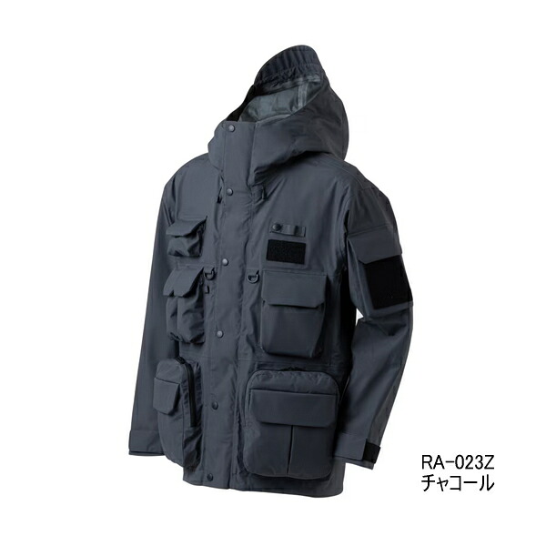 （26年3月新商いもの） シマノ ESレインジャケット 03 RA-023Z 暗灰色 XL大きさ