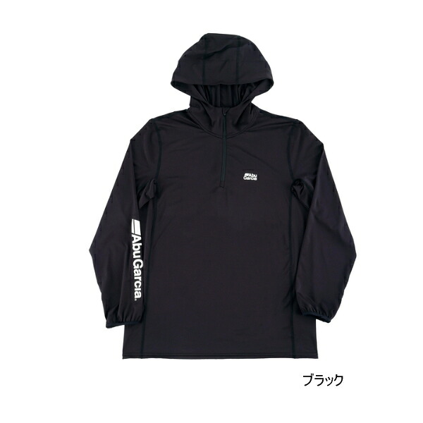 ≪'25年4月新商品！≫ アブガルシア バグオフ アイスドライUVフーディー ブラック Lサイズ 【返品不可】