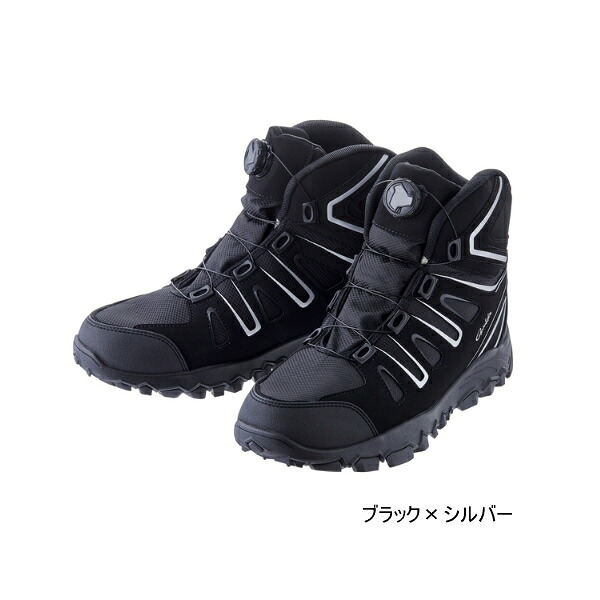 ≪23年9月新商品！≫ がまかつ ダブルグリップ スパイクシューズ(防水) GM-4539 ブラック×シルバー 3Lサイズ