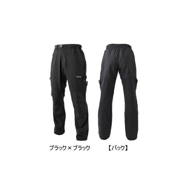 ≪'23年12月新商品！≫ がまかつ HDフィッシングパンツ GM-3719 ブラック×ブラック Lサイズ