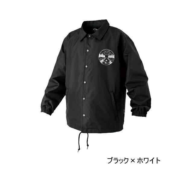 ≪\u002725年10月新商いもの！≫ がまかつ コーチジャケット GM-3793 黒いこと×白いこと M-L大きさ