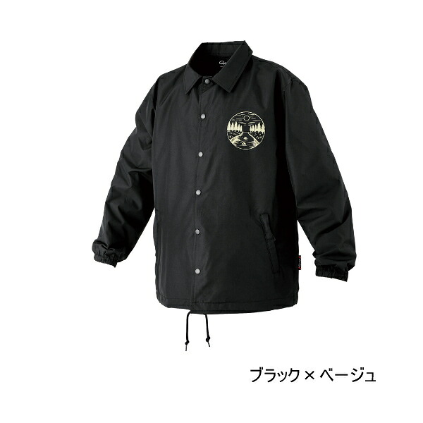 ≪\u002725年10月新商いもの！≫ がまかつ コーチジャケット GM-3793 黒いこと×ベージュ LL-3L大きさ