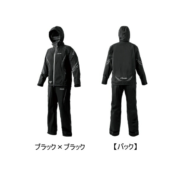 （26年4月新商いもの） がまかつ アルテマシールドプロレインスーツ GM-3799 黒いこと×黒いこと 3L大きさ