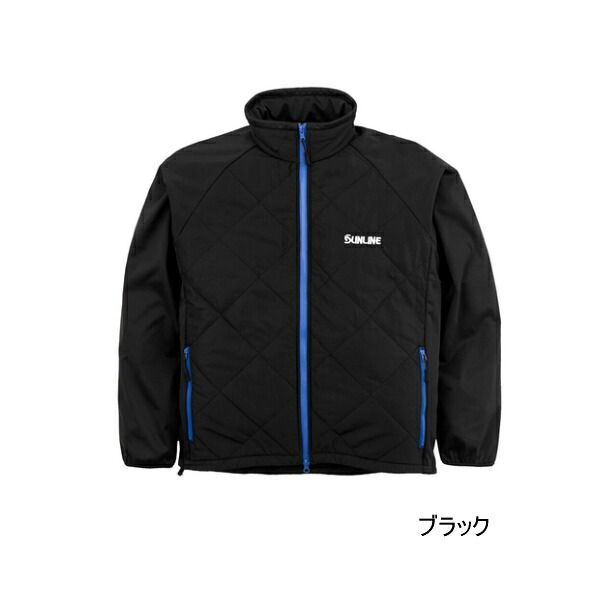 （25年12月新商いもの） サンライン アングラーズウォームジャケット SUW-15511 黒いこと XXL大きさ