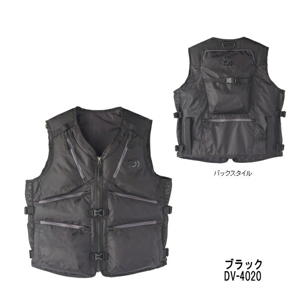 ≪'20年5月新商品!≫ ダイワ タクティカルベスト DV-4020 ブラック Mサイズ