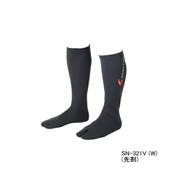 ≪'23年4月新商品！≫ ダイワ スペシャルウェットネオソックス (先割) SN-321V (W) ブラック 3Lサイズ