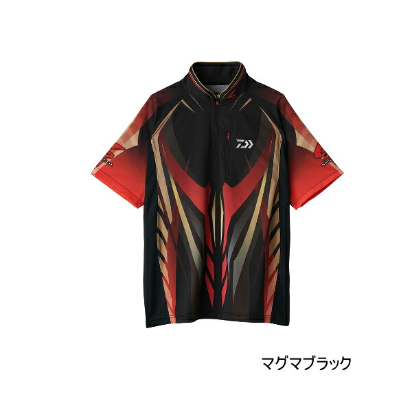 ≪'25年4月新商品！≫ ダイワ スペシャルハーフスリーブシャツ DE-7125 マグマブラック XLサイズ