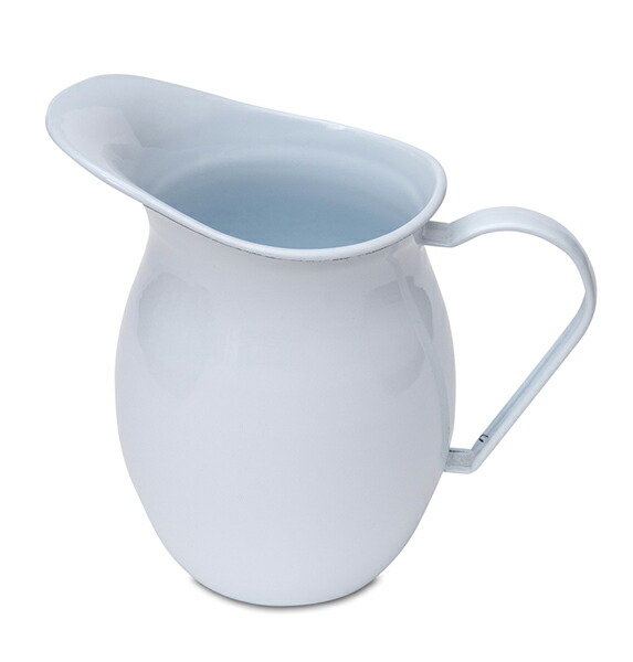 楽天市場】琺瑯製 ピッチャー ホーロー製 ホワイト 白 ミルク