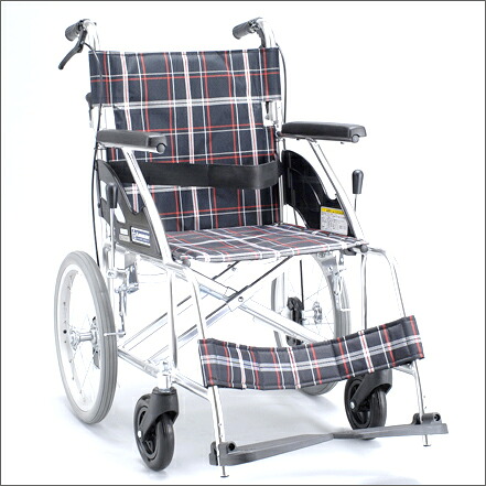 【貨物輸送無料】車いす（軽銀製・背折れ印字機） NKV16-40SB【お取り寄せ】【置き手紙NG】