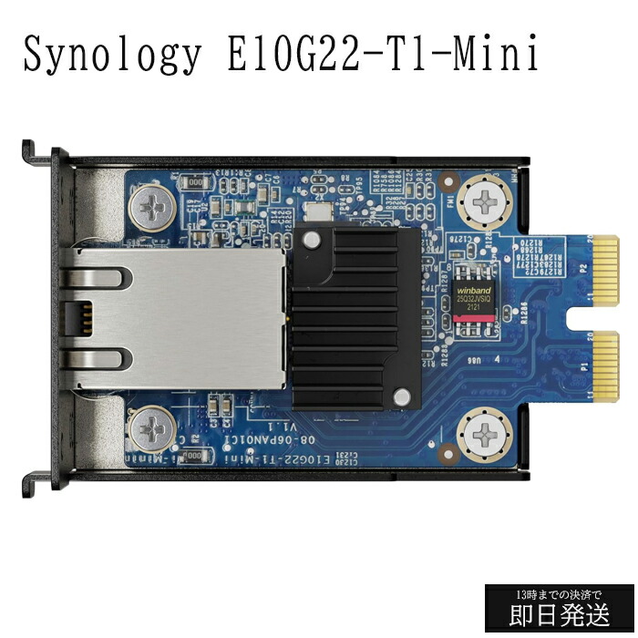 外付けハードディスク・ドライブ Synology E10G22-T1-Mini [10GbE / RJ-45 / Amazon | 【拡張NIC】Synology E10G22-T1-Mini [10GbE / RJ-45