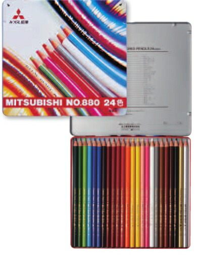 楽天市場】三菱鉛筆 色鉛筆880 36色 K88036CP : 富士文具オンライン
