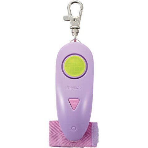 レイメイ藤井 ギュっと1秒！すぐ鳴る防犯ブザー ピンク EBB179P LEDライト付防犯ブザー 生活防水 コイン電池式レイメイ藤井画像