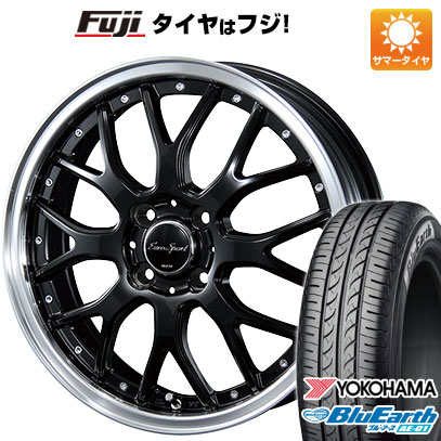 【新品 軽自動車】 夏タイヤ ホイール4本セット 165/55R14 ヨコハマ ブルーアース AE-01 ブレスト ユーロスポーツ タイプ815 4.5J 14インチ(送料無料)｜フジ スペシャルセレクション