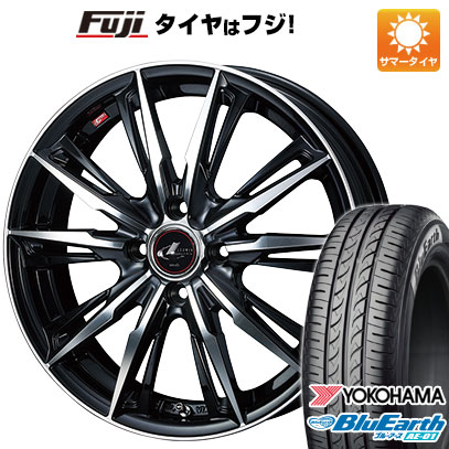 【新品 軽自動車】ハスラー デリカミニ(4WD) 夏タイヤ ホイール4本セット 165/60R15 ヨコハマ ブルーアース AE-01 WEDS ウェッズ レオニス GX 4.5J 15インチ(送料無料)|フジ スペシャルセレクション