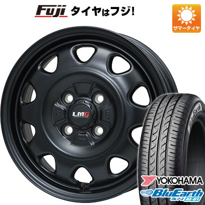 【新品 軽自動車】タフト ソリオ 夏タイヤ ホイール4本セット 165/65R15 ヨコハマ ブルーアース AE-01 レアマイスター LMG OFF-STYLE(マットブラック) 4.5J 15インチ(送料無料)