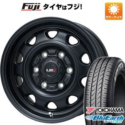 【新品 軽自動車】 夏タイヤ ホイール4本セット 165/55R14 ヨコハマ ブルーアース AE-01 レアマイスター LMG OFF-STYLE(マットブラック) 4.5J 14インチ(送料無料)