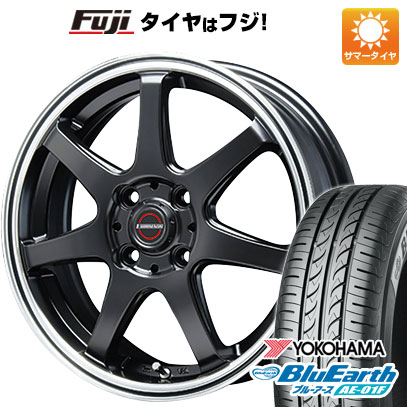【新品国産車用4穴100】 夏タイヤ ホイール4本セット 195/55R16 ヨコハマ ブルーアース AE-01F ブレスト ユーロマジック タイプS-07 6J 16インチ(送料無料)｜フジ スペシャルセレクション