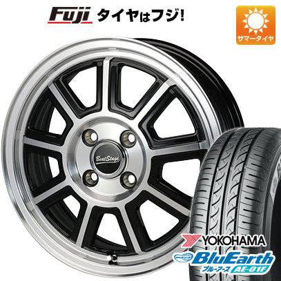 【新品 軽自動車】ソリオ ハスラー 夏タイヤ ホイール4本セット 165/70R14 ヨコハマ ブルーアース AE-01F ブレスト ビートステージ KS-C 4.5J 14インチ(送料無料)