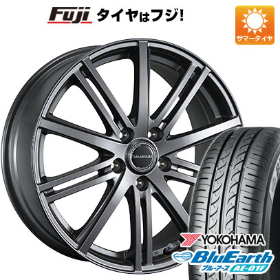 【新品国産車用5穴114.3】 夏タイヤ ホイール4本セット 195/65R15 ヨコハマ ブルーアース AE-01F ブリヂストン バルミナ BR10 6J 15インチ(送料無料)