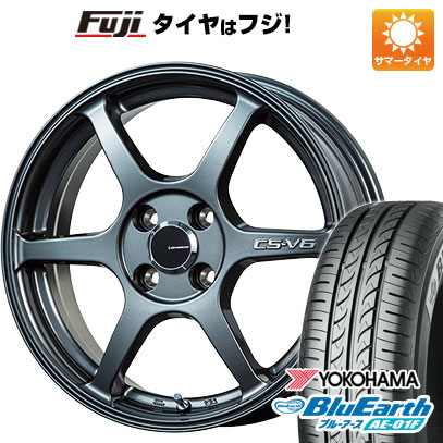 【新品 軽自動車】ソリオ ハスラー 夏タイヤ ホイール4本セット 165/70R14 ヨコハマ ブルーアース AE-01F レアマイスター CS-V6(ガンメタ) 4.5J 14インチ(送料無料)