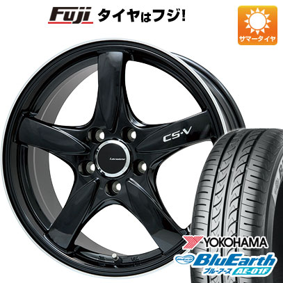 【新品 軽自動車】ソリオ ハスラー 夏タイヤ ホイール4本セット 165/70R14 ヨコハマ ブルーアース AE-01F レアマイスター CS-V(グロスブラック/リムポリッシュ) 4.5J 14インチ(送料無料)
