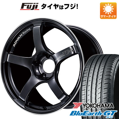 【新品国産車用4穴100】 夏タイヤ ホイール4本セット 175/65R15 ヨコハマ ブルーアース GT AE51 ヨコハマ アドバンレーシング TC-4 6J 15インチ(送料無料)|フジ スペシャルセレクション