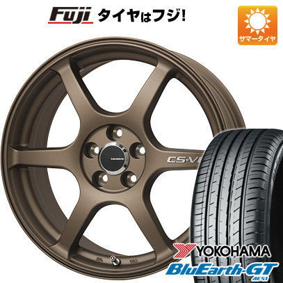 【新品国産車用5穴114.3】 夏タイヤ ホイール4本セット 215/55R17 ヨコハマ ブルーアース GT AE51 レアマイスター CS-V6(ブロンズ) 7J 17インチ(送料無料)｜フジ スペシャルセレクション