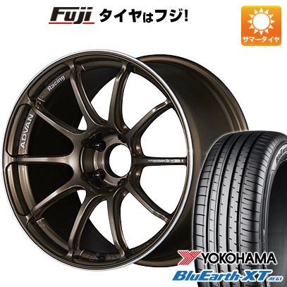 【新品国産車用5穴114.3】 夏タイヤ ホイール4本セット 225/50R18 ヨコハマ ブルーアース XT AE61 ヨコハマ アドバンレーシング RSIII 7.5J 18インチ(送料無料)|フジ スペシャルセレクション