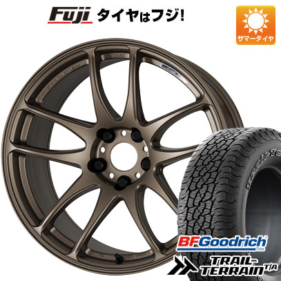 【新品国産車用5穴114.3】 夏タイヤ ホイール4本セット 225/60R18 BFグッドリッチ トレールテレーンT/A RBL WORK ワーク エモーション CR kiwami 7.5J 18インチ(送料無料)