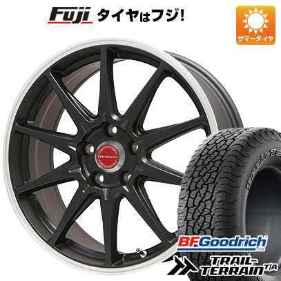 【新品国産車用5穴100】 夏タイヤ ホイール4本セット 225/55R18 BFグッドリッチ トレールテレーンT/A RBL レアマイスター LMスポーツ RS10(マットブラックリムポリッシュ) 7.5J 18インチ(送料無料)