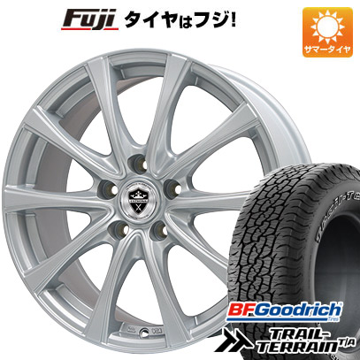 【新品国産車用5穴114.3】 夏タイヤ ホイール4本セット 225/60R18 BFグッドリッチ トレールテレーンT/A RBL エルベ エステローザ FSV シルバー 7.5J 18インチ(送料無料)