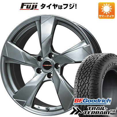 【新品国産車用5穴114.3】 夏タイヤ ホイール4本セット 225/60R18 BFグッドリッチ トレールテレーンT/A RBL プレミックス ヴェランV(クロームハイパーシルバー) 8J 18インチ(送料無料)|フジ スペシャルセレクション