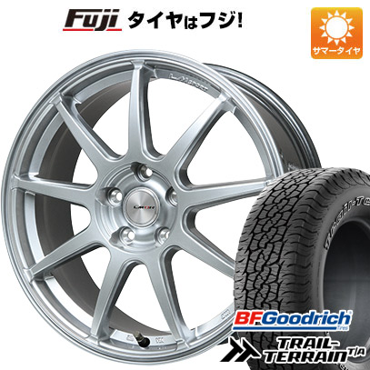 【新品国産車用5穴114.3】 夏タイヤ ホイール4本セット 225/55R18 BFグッドリッチ トレールテレーンT/A RBL レアマイスター LMスポーツ LM-QR ハイパーシルバー 7.5J 18インチ(送料無料) 105,450円