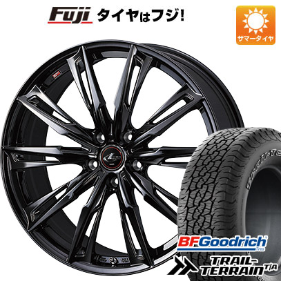 【新品国産車用5穴114.3】 夏タイヤ ホイール4本セット 225/55R18 BFグッドリッチ トレールテレーンT/A RBL WEDS ウェッズ レオニス GX 7J 18インチ(送料無料)