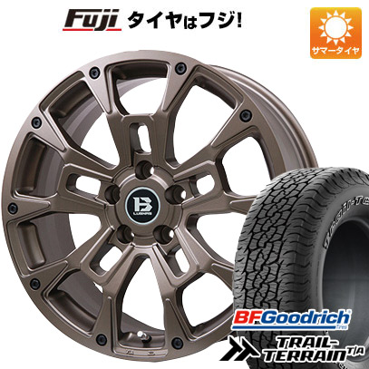 【新品国産車用5穴114.3】 夏タイヤ ホイール4本セット 225/60R18 BFグッドリッチ トレールテレーンT/A RBL ビッグウエイ B-LUGNAS BRD(マットブロンズ) 7.5J 18インチ(送料無料)｜フジ スペシャルセレクション