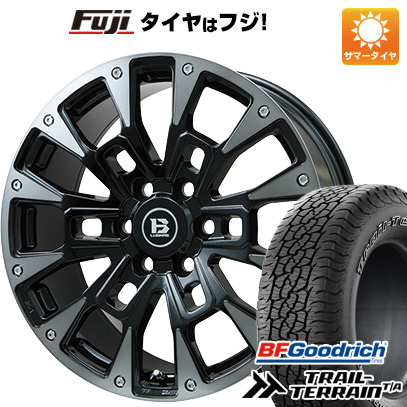 【新品国産車用5穴114.3】 夏タイヤ ホイール4本セット 225/55R18 BFグッドリッチ トレールテレーンT/A RBL ビッグウエイ B-LUGNAS BRD(ブラックポリッシュ/ブラッククリア) 7.5J 18インチ(送料無料)