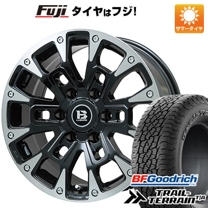 【新品】プラド/ハイラックス 夏タイヤ ホイール4本セット 265/65R17 BFグッドリッチ トレールテレーンT/A ORWL ビッグウエイ B-LUGNAS BRD(ブラックポリッシュ/ブラッククリア) 8J 17インチ(送料無料)|フジ スペシャルセレクション