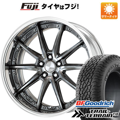【新品国産車用5穴100】 夏タイヤ ホイール4本セット 225/55R18 BFグッドリッチ トレールテレーンT/A RBL WORK ワーク ランベック LS10 7.5J 18インチ(送料無料)