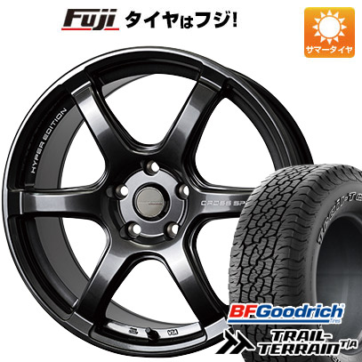 【新品国産車用5穴114.3】 夏タイヤ ホイール4本セット 225/55R18 BFグッドリッチ トレールテレーンT/A RBL ホットスタッフ クロススピード ハイパーエディションRS6 7.5J 18インチ(送料無料)
