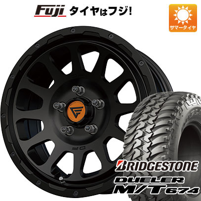 【新品】ジムニー 夏タイヤ ホイール4本セット 185/85R16 ブリヂストン デューラー M/T674 デルタフォース オーバル 5.5J 16インチ(送料無料)