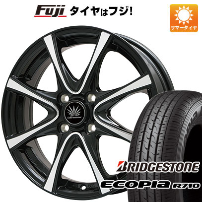 【新品】プロボックス/サクシード(160系) 夏タイヤ ホイール4本セット 155/80R14 88/86N ブリヂストン エコピア R710 プレミックス アマルフィV Jr 14インチ(送料無料)|フジ スペシャルセレクション